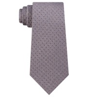 Calvin Klein Men’s Seasonal Mini Square Slim Silk Tie (Medium Beige)