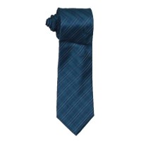 Calvin Klein Mens Silk Plaid Neck Tie, Blue O/S