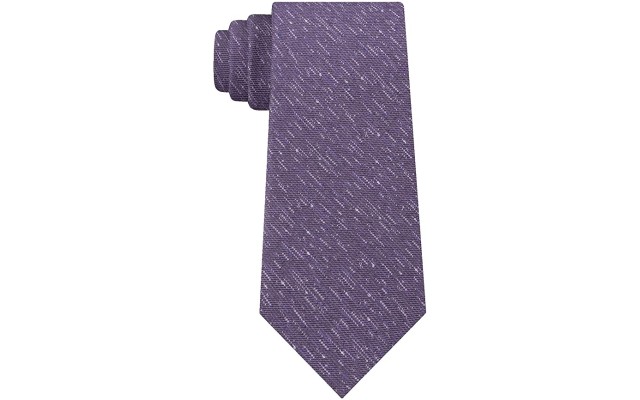  Men’s Solid Boucle Neck Tie Gray