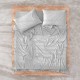  Modern Cotton Jersey Weave King/Queen 4-piece Sheet Set, Gray, Queen