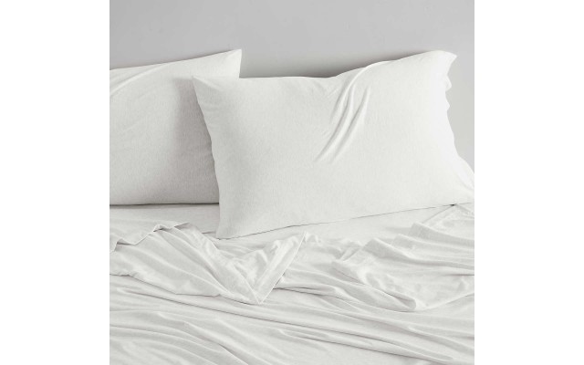  Modern Cotton Jersey Weave King/Queen 4-piece Sheet Set, Ivory, King