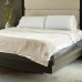  Fleece Satin Binding Boarder Blanket, Ivory, King