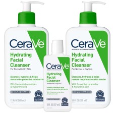 Cerave Hydrating Facial Cleanser Hyaluronic Acid Set 3-pack