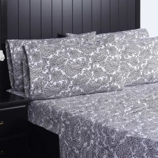 Charisma Microfiber Sheet Set, 1 Flat Sheet, 1 Fitted Sheet, 4 Pillowcases