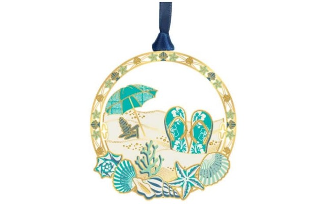  Flip Flops in the Sand Ornament