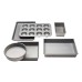  Heavyweight Aluminized Steel 6-piece Nonstick Bakeware Set, Silver
