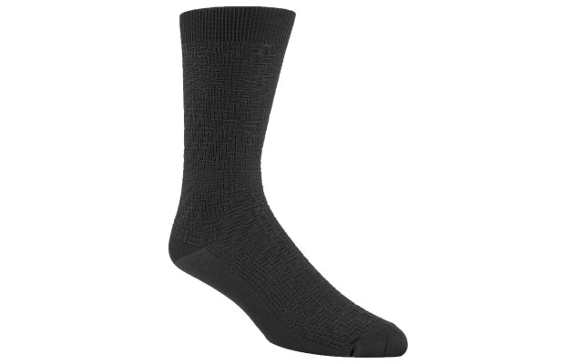  Men’s Diagonal Stripe Socks (Black)