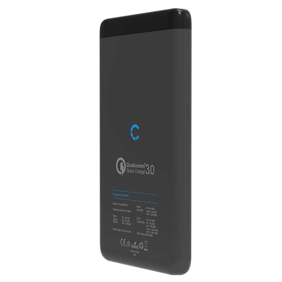  Charge up Pro 20,000 Mah CY2220PBCHE USB-C Portable Power Bank, Black