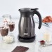  1.7L Digital Display Insulated Electic Kettle, Black