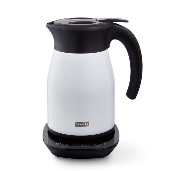  1.7L Digital Display Insulated Electic Kettle, White