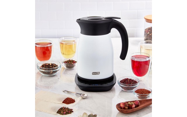  1.7L Digital Display Insulated Electic Kettle, White