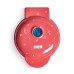  Nonstick Heart Mini Waffle Maker, Pink