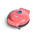  Nonstick Heart Mini Waffle Maker, Pink