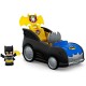 Fisher-Price Little People DC Super Friends 2-in-1 Batmobile, Batman vehicle and playset for toddler and preschool kids ages 18 months to 5 years