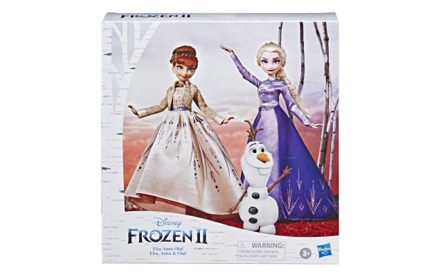  Elsa, Anna & Olaf Deluxe Fashion Doll Set, Multicolor