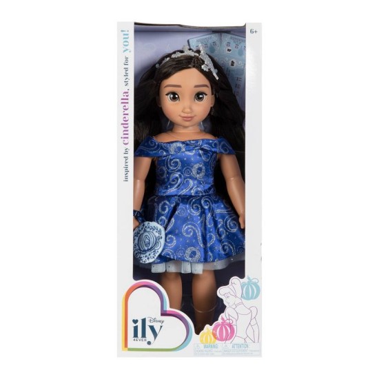  ILY 4ever 18″ Brunette Cinderella Sparkly Fancy Dress Inspired Fashion Doll
