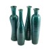  Ceramic Decorative Vase Set 4-Piece, Teal 5282463
