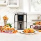  4 QT Digital Display Air Fryer, Silver ELAF4