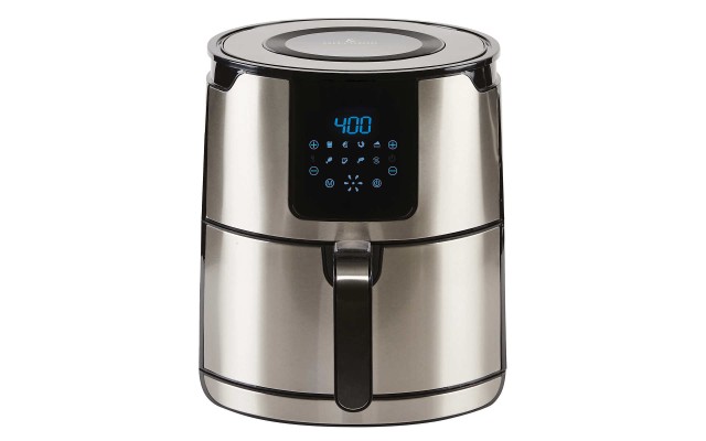 4 QT Digital Display Air Fryer, Silver ELAF4