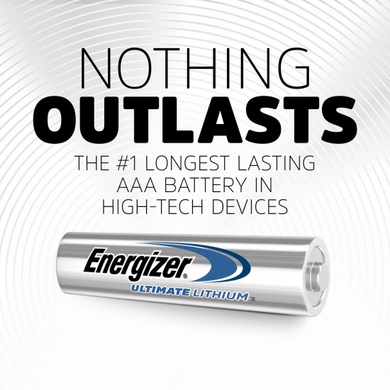  Ultimate Lithium 18-Pack Longest-Lasting AAA Battery