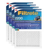 Filtrete 3M 2200 Series 4-Pack Filter, Reduces Airborne Dust, Allergens, Bacteria & Viruses, 14 x 30 x 1