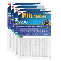 Filtrete 3M 2200 Series 4-Pack Filter, Reduces Airborne Dust, Allergens, Bacteria & Viruses, 20 x 30 x 1