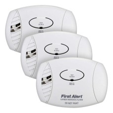 First Alert Carbon Monoxide Alarm Loud 85dB, 3-pack White CO400A