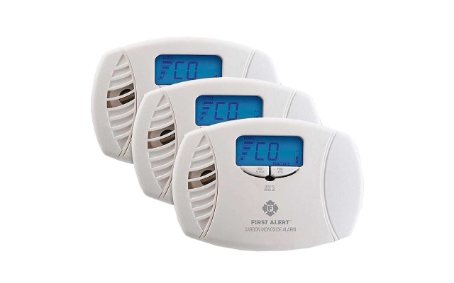  Dual Powered Carbon Monoxide Alarm 3-pack, White CO615-3