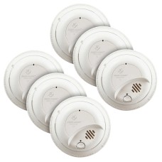 First Alert Hardwired Smoke Alarm, 6-pack White 9120B6CP