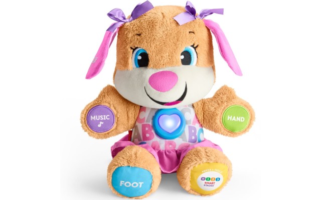 Fisher-Price Laugh & Learn Smart Stages Soft Plush Toy, Sis
