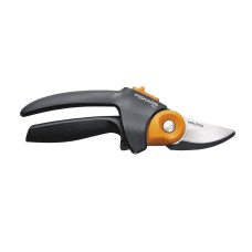 Fiskars PowerGear Technology Nonstick  2 Pruner, Black/Orange
