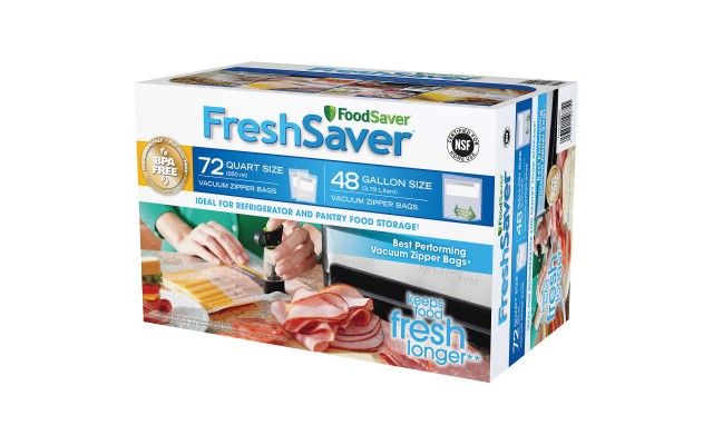  Re-useable and Resealable FreshSaver Zipper Bag Combo Pack, Reinforced Double Zipper