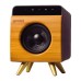 High Efficiency Full Range Driver Bamboo Rechargeable Bluetooth Speaker with Built-in Mic, BRS-130