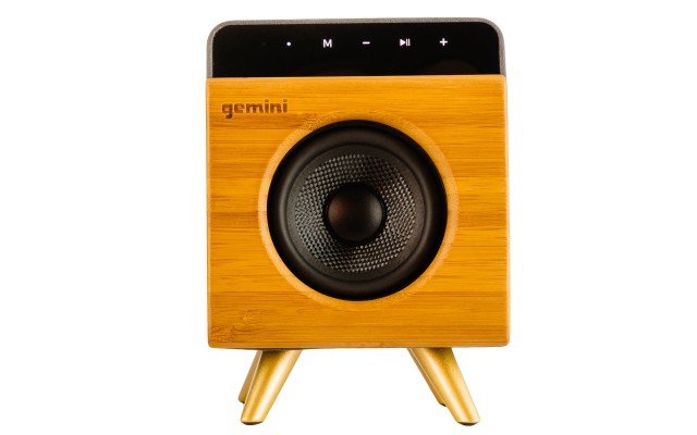 High Efficiency Full Range Driver Bamboo Rechargeable Bluetooth Speaker with Built-in Mic, BRS-130