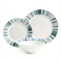 Gibson Home Orleans 12-pc. Ceramic Dinnerware Set, Blue