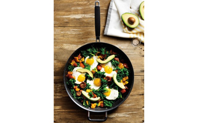  Diamond Pro 14” Non-stick Coating Hard Anodized Jumbo Skillet, Black 1559868