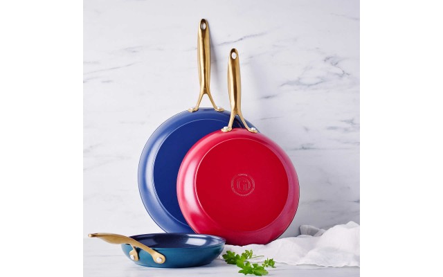  Jewel Hard Anodized Ceramic Nonstick 3-piece Ceramic Skillet Set