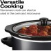  3 qt. Stoneware Slow Cooker 33231, Black