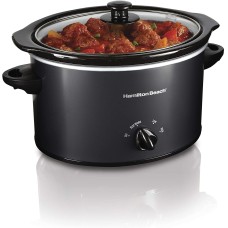 Hamilton Beach 3 qt. Stoneware Slow Cooker 33231, Black