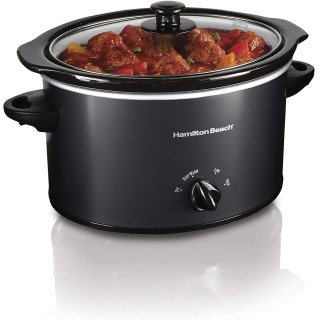 Hamilton Beach 7-Quart Slow Cooker black/silver 33474 - Best Buy