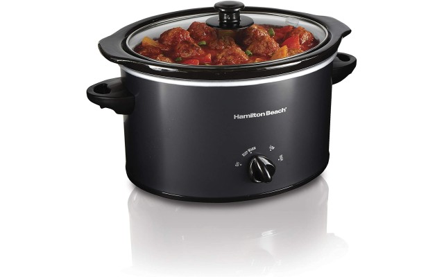  3 qt. Stoneware Slow Cooker 33231, Black