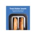  Expert-Toast 2 Slice Toaster, Adjustable Settings and Longer Slot, Black