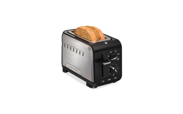  Expert-Toast 2 Slice Toaster, Adjustable Settings and Longer Slot, Black
