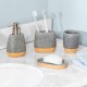 -Can-Do Bath Accessory Set Speckled 4-Pack, Gray BTH-08731
