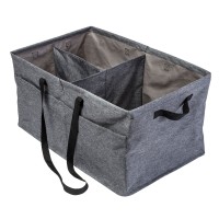 Honey-Can-Do Large Trunk Organizer, Gray, For Bulk Carrying, Oto Organiser