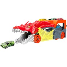 Hot Wheels City Dragon Launch Transporter, Multicolor