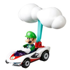 Hot Wheels Mario Kart Luigi P-Wing Cloud Glider, Multi