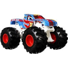Hot Wheels Monster Trucks 1:24 Scale Race Ace Vehicles, Collectible Die-Cast toy Trucks, Multicolor