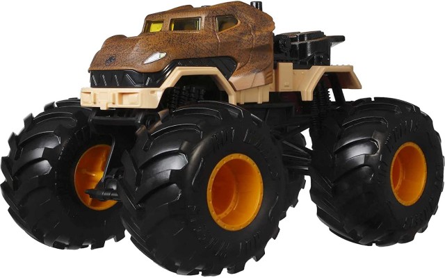  Monster Trucks, Collectible Die-Cast Metal Toy Trucks with Giant Wheels & Stylized Chassis