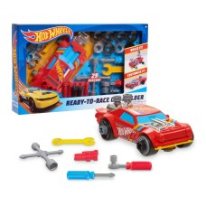 Hot Wheels Ready to Race Car Builder 29 pc. Build It! Costomize It!, Multicolor